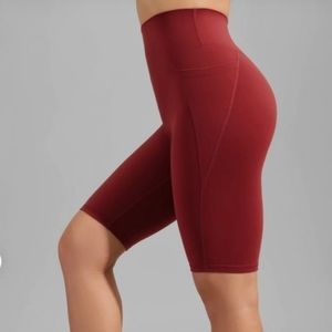 NWT Buffbunny Rosa Pocket Bike Short XS | Vineyard Dark Red